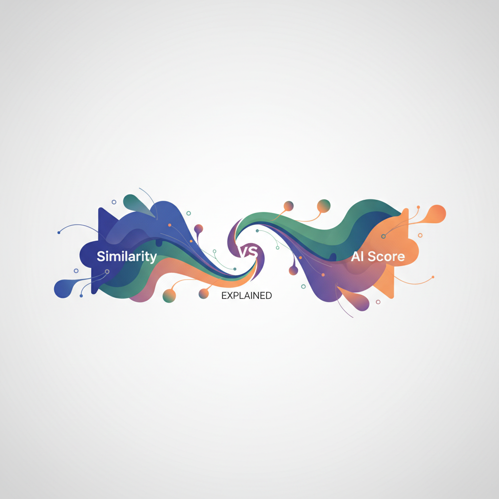 Turnitin Similarity Score vs AI Score: What's the Difference?